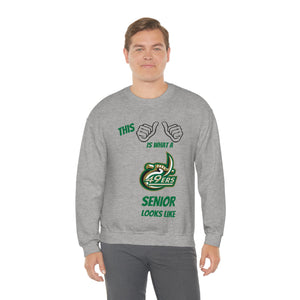 This Is What A UNCC Senior Looks Like Unisex Heavy Blend™ Crewneck Sweatshirt
