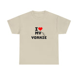 I Love My Yorkie Unisex Heavy Cotton Tee
