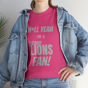 Detroit Lions Football Unisex Heavy Cotton Tee