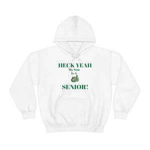 Heck Yeah My Son is A UNCC Senior Unisex Heavy Blend™ Hooded Sweatshirt