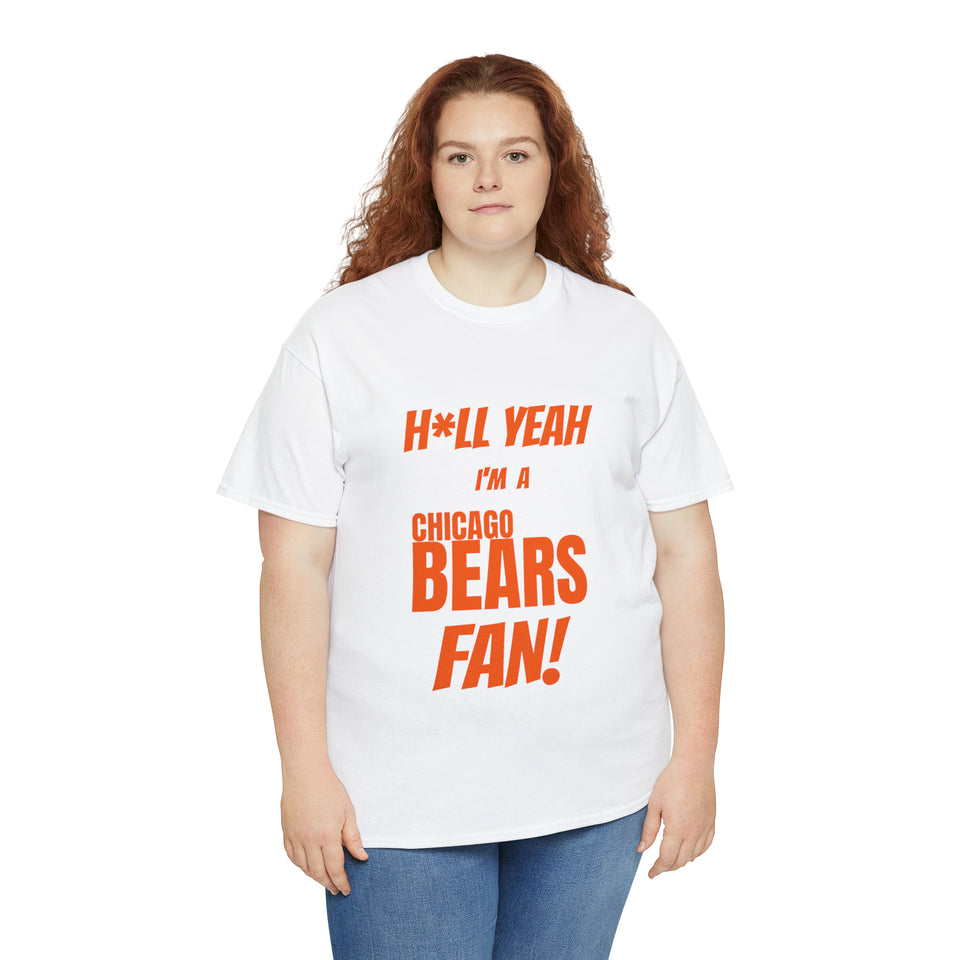 Chicago Bears Football Unisex Heavy Cotton Tee