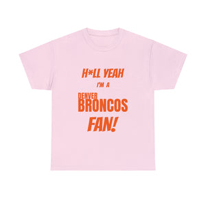 Denver Broncos Football Unisex Heavy Cotton Tee