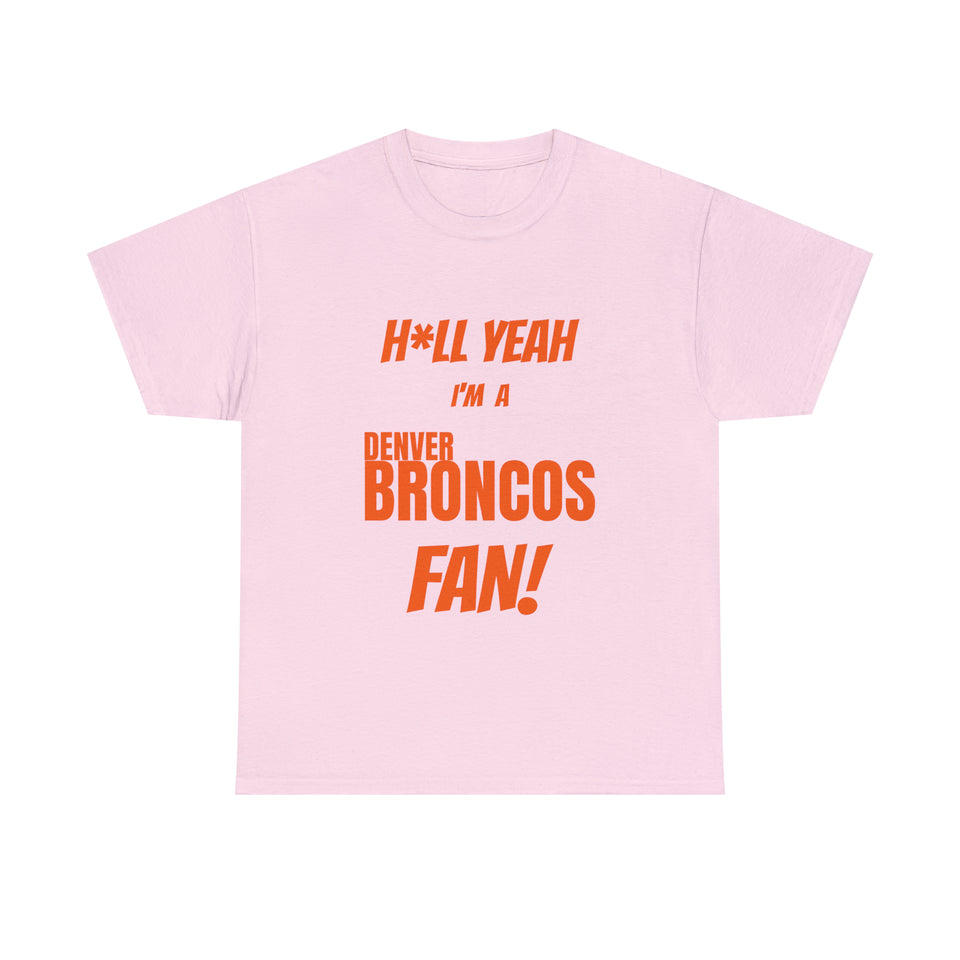 Denver Broncos Football Unisex Heavy Cotton Tee