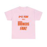 Denver Broncos Football Unisex Heavy Cotton Tee