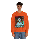 Black Nurse Crewneck Sweatshirt