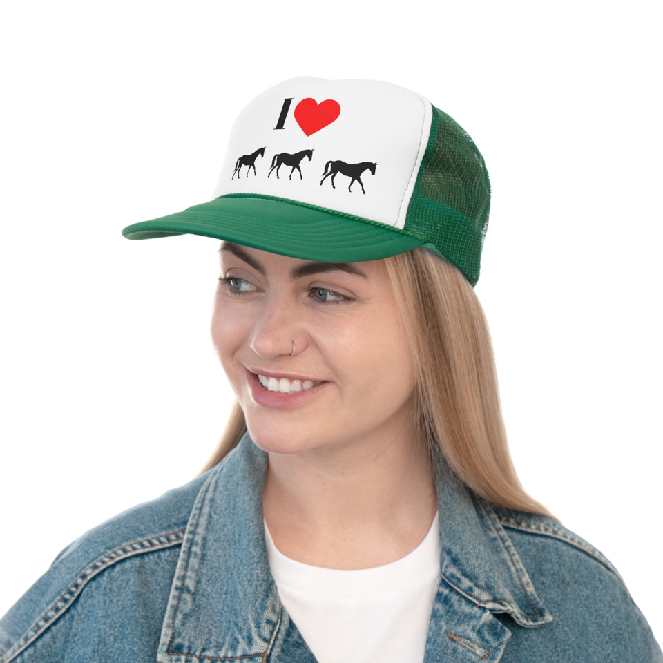 I Love Horses Trucker Caps