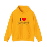 I Love Butterflies Unisex Heavy Blend™ Hooded Sweatshirt