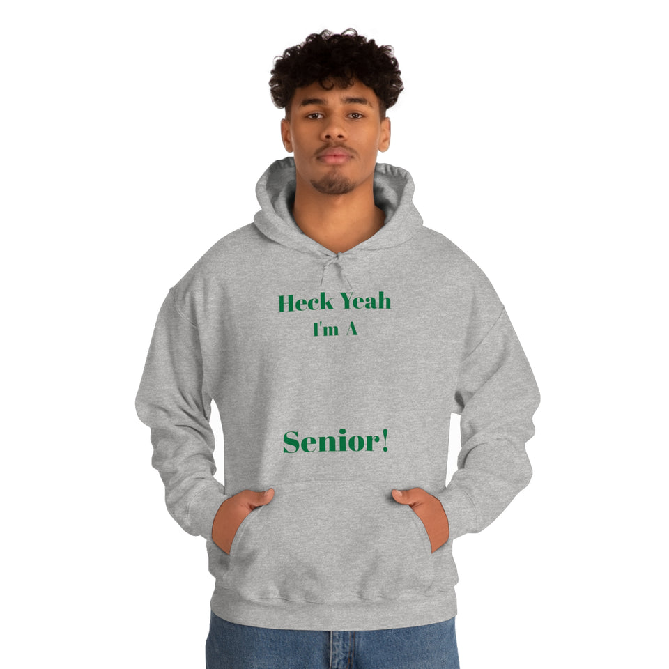 Heck Yeah I'm A UNCC Senior Unisex Heavy Blend™ Hooded Sweatshirt