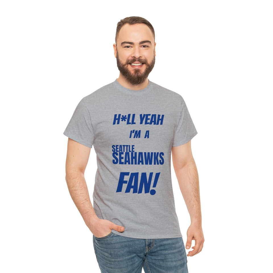 Seattle Seahawks Football Unisex Heavy Cotton Tee
