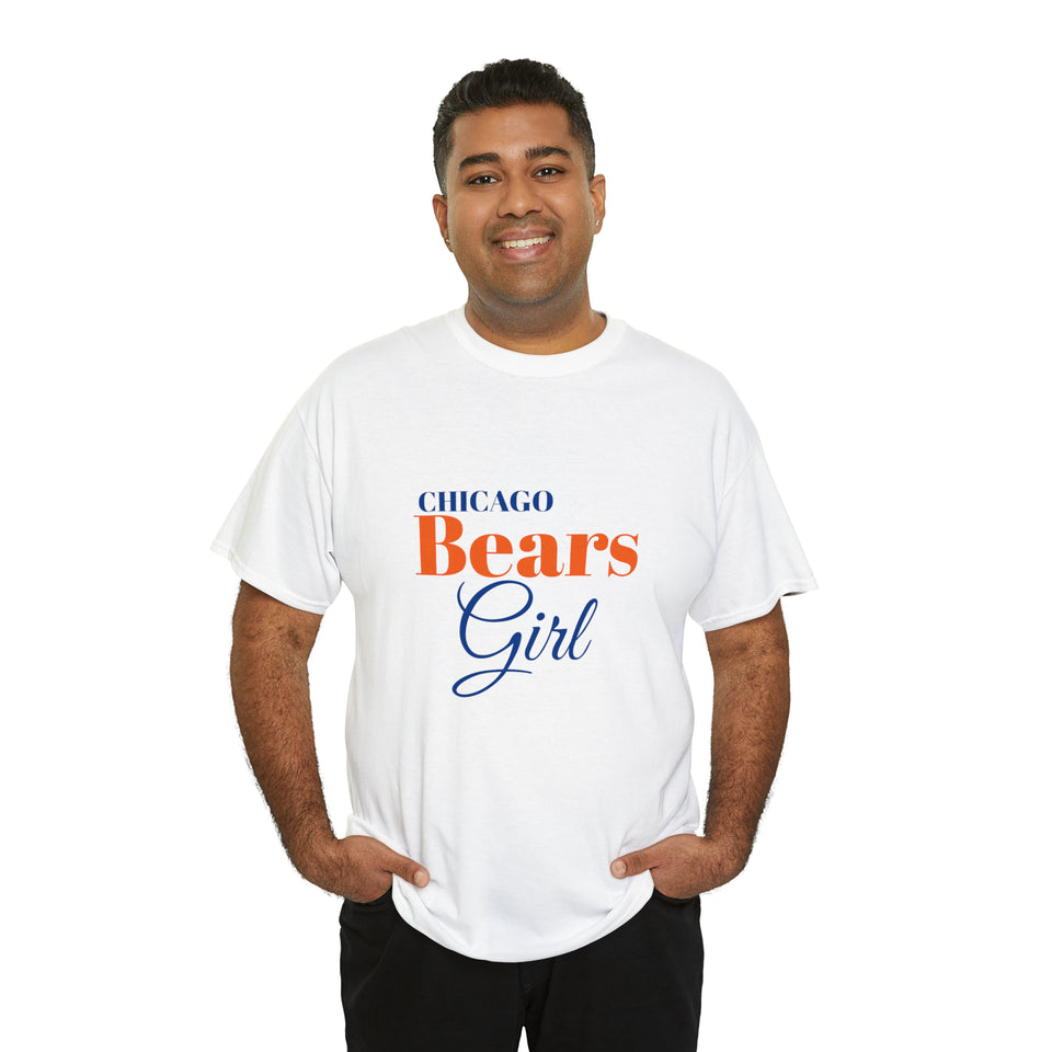 Chicago Bears Girl Unisex Heavy Cotton Tee