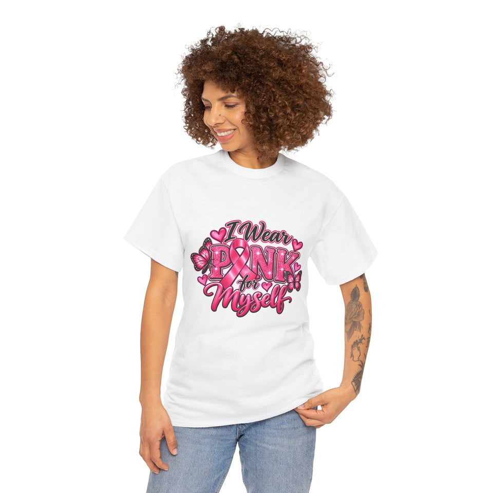Breast Cancer Awareness Myself Unisex Heavy Cotton Tee