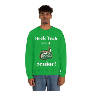 Heck Yeah I'm A UNCC Senior Unisex Heavy Blend™ Crewneck Sweatshirt