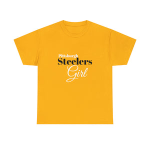 Pittsburgh Steelers Girl Unisex Heavy Cotton Tee