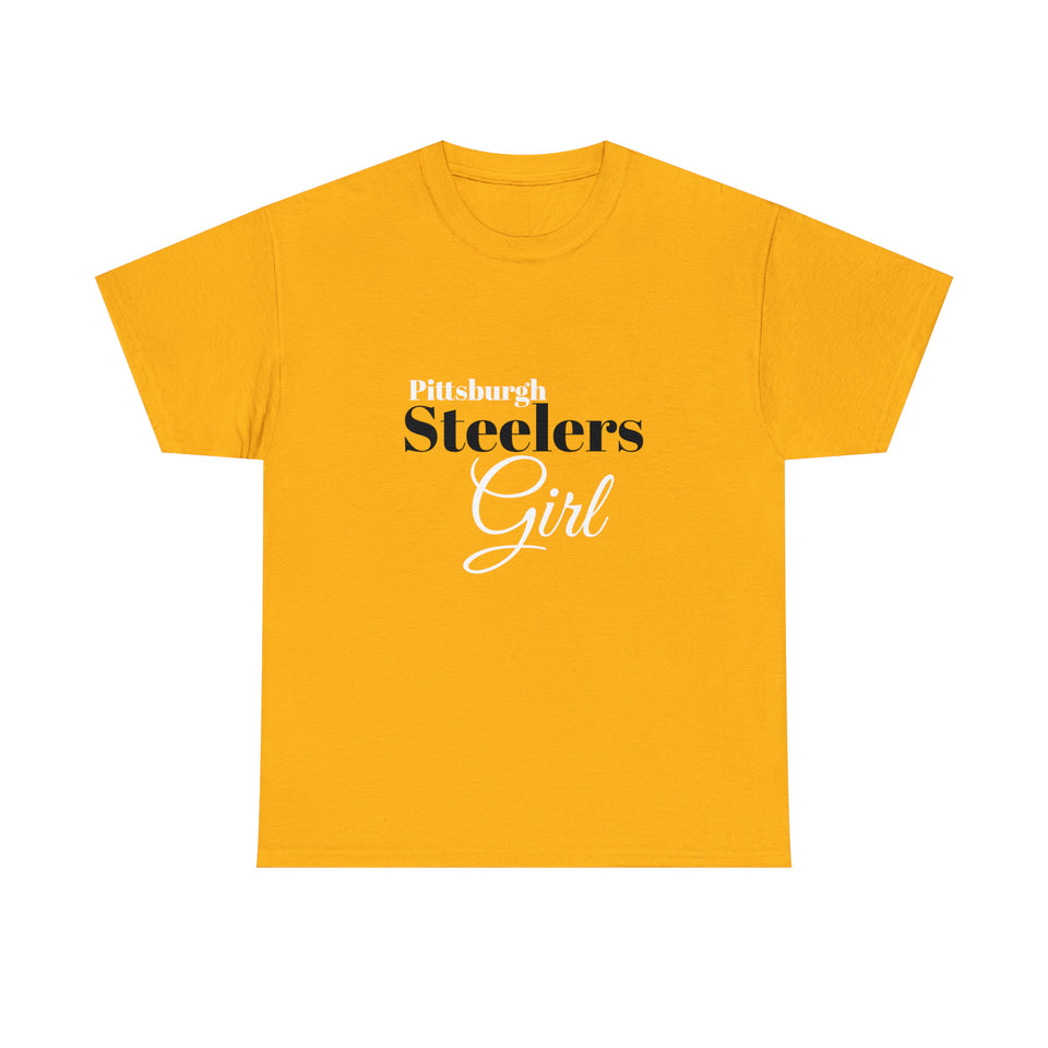 Pittsburgh Steelers Girl Unisex Heavy Cotton Tee