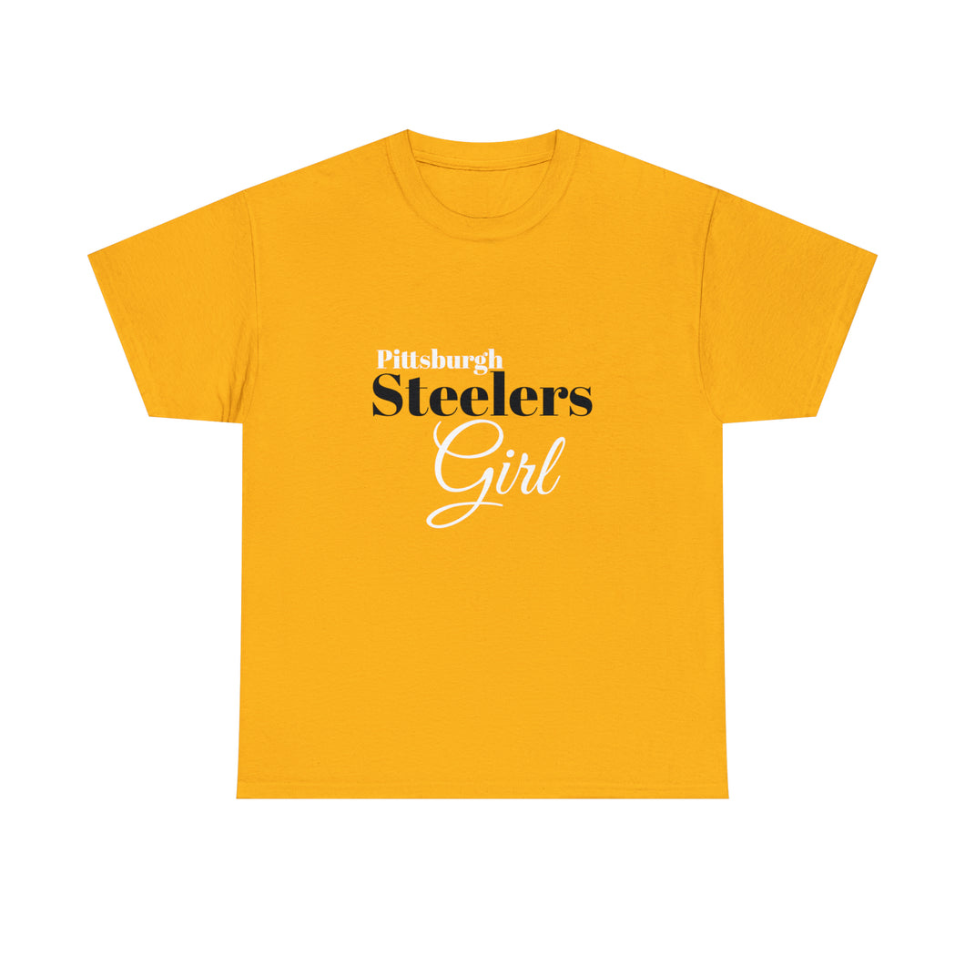 Pittsburgh Steelers Girl Unisex Heavy Cotton Tee