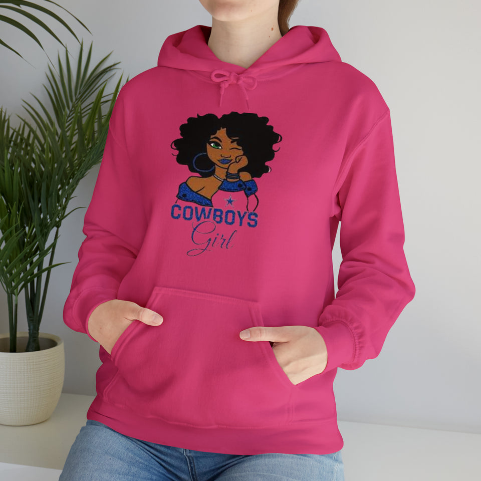 Dallas Cowboys Girl Unisex Heavy Blend™ Hooded Sweatshirt