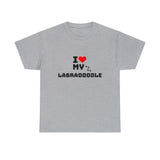I Love My Labradoodle Unisex Heavy Cotton Tee