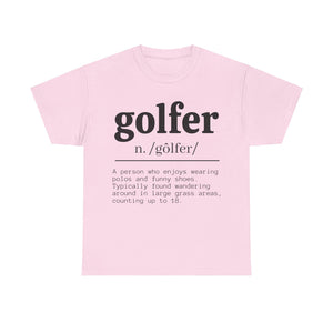 Golfer Unisex Heavy Cotton Tee