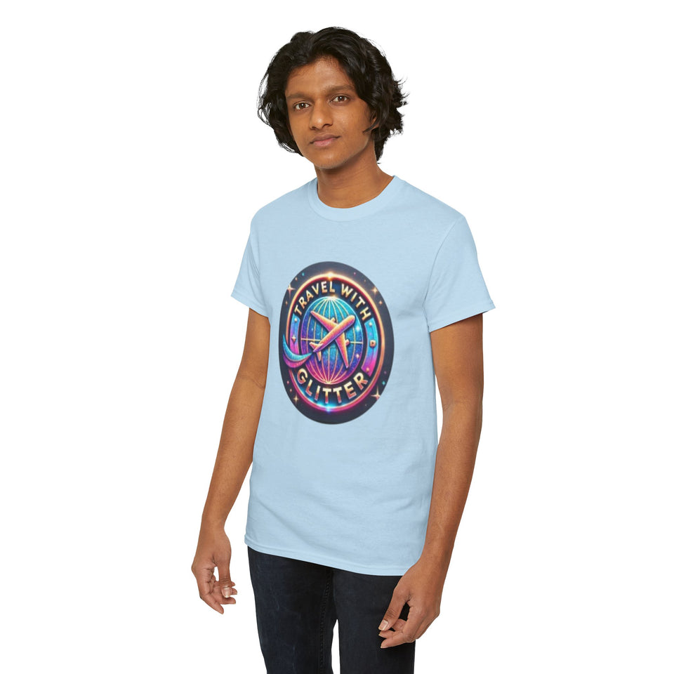 Travel With Glitter Unisex Heavy Cotton Tee