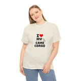 I Love My Cane Corso Unisex Heavy Cotton Tee