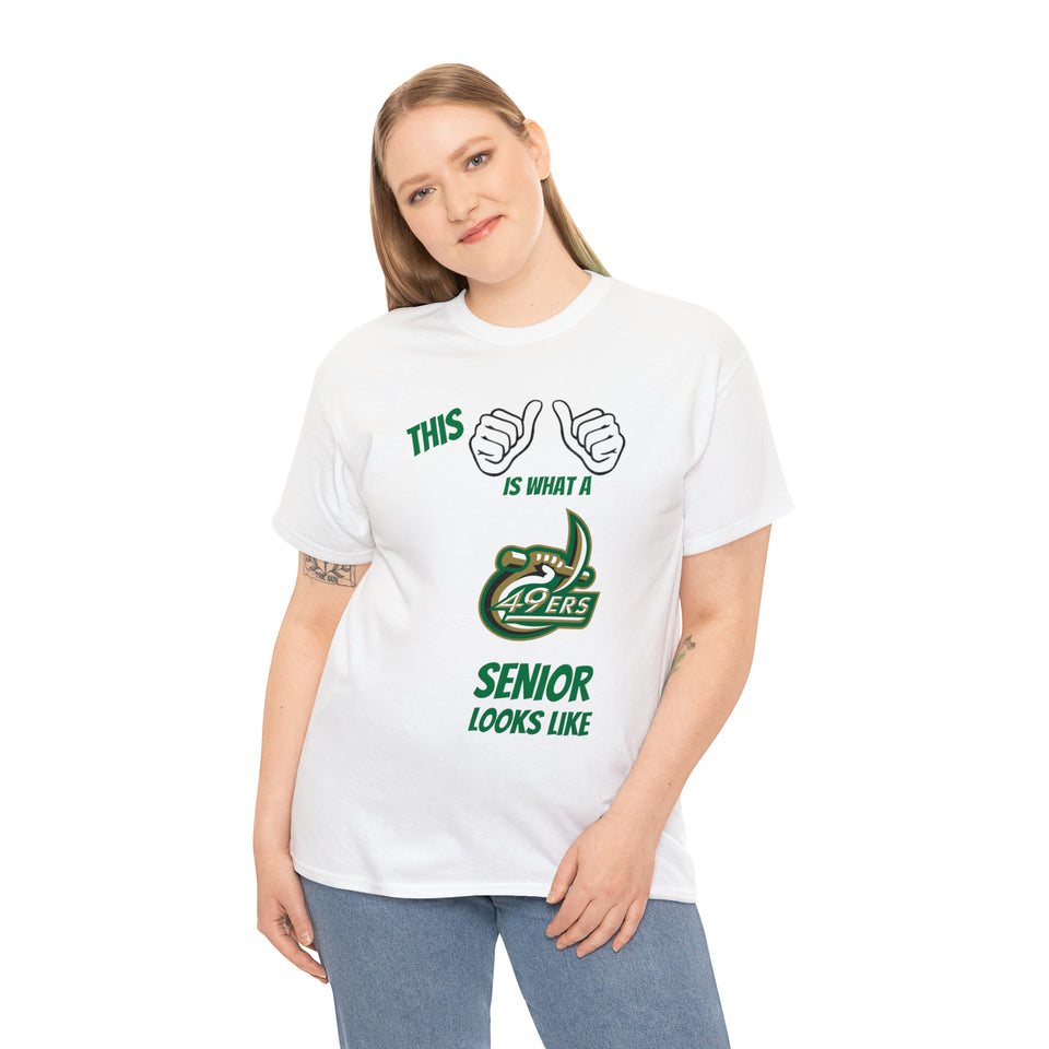 This Is What A UNCC Senior Looks Like Unisex Heavy Cotton Tee