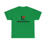 I Love My Labradoodle Unisex Heavy Cotton Tee