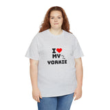 I Love My Yorkie Unisex Heavy Cotton Tee