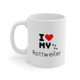 I Love My Rottweiler Ceramic Mug 11oz