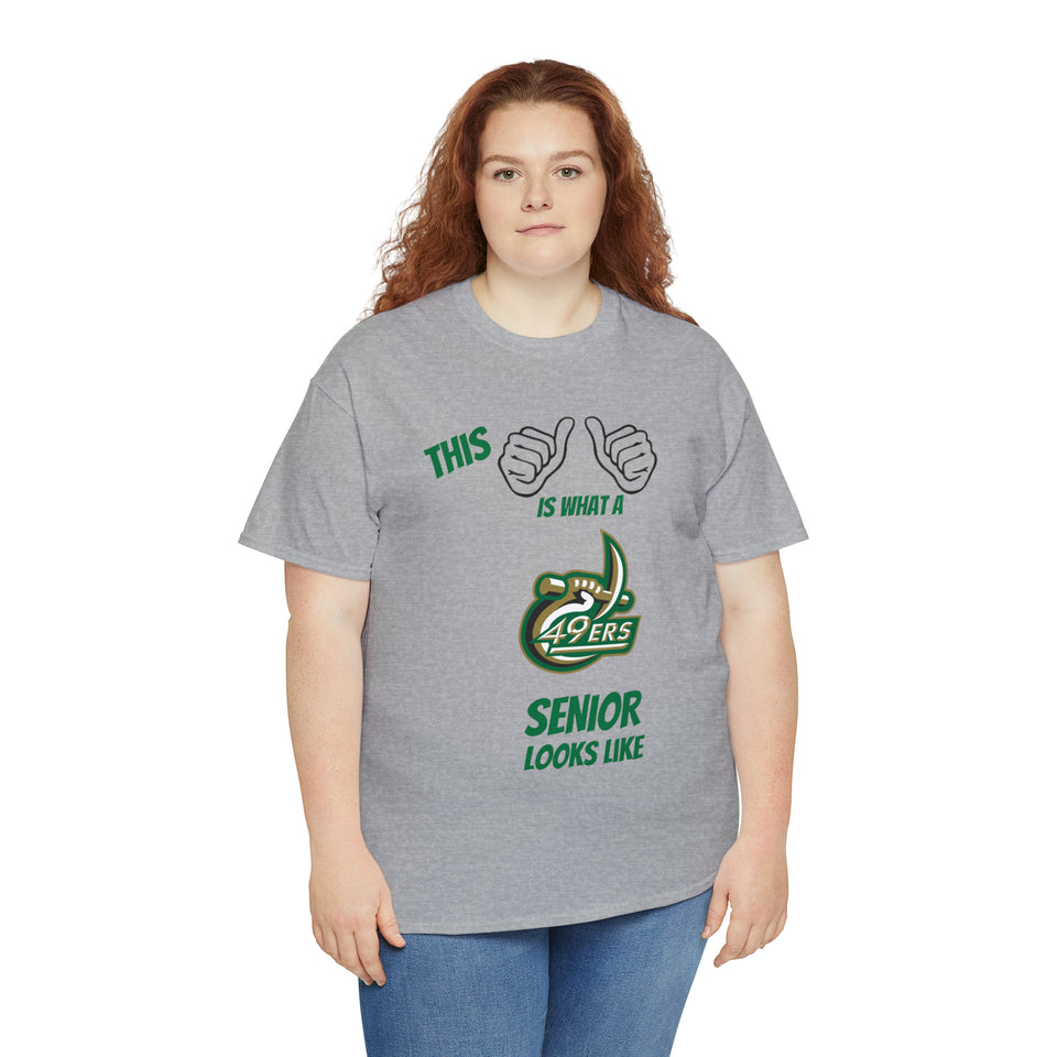 This Is What A UNCC Senior Looks Like Unisex Heavy Cotton Tee