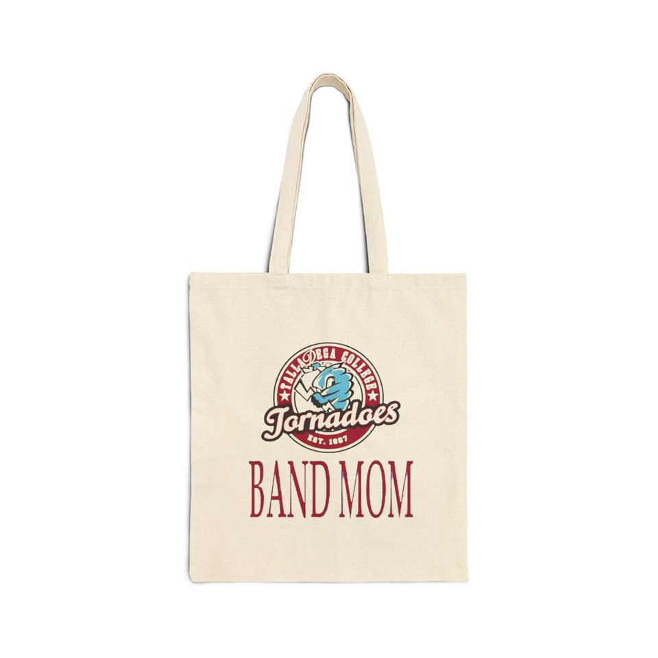 Talladega College Band Mom Cotton Canvas Tote Bag