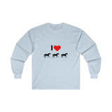 I Love Horses Ultra Cotton Long Sleeve Tee