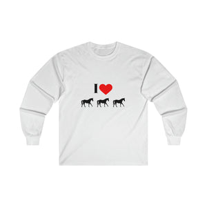 I Love Horses Ultra Cotton Long Sleeve Tee