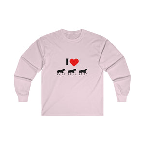 I Love Horses Ultra Cotton Long Sleeve Tee