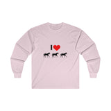 I Love Horses Ultra Cotton Long Sleeve Tee
