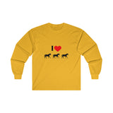 I Love Horses Ultra Cotton Long Sleeve Tee