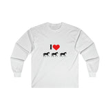 I Love Horses Ultra Cotton Long Sleeve Tee