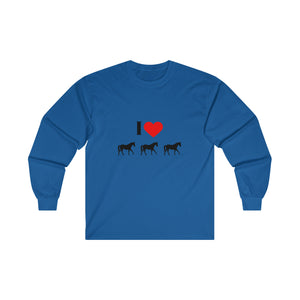 I Love Horses Ultra Cotton Long Sleeve Tee