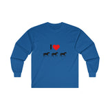 I Love Horses Ultra Cotton Long Sleeve Tee