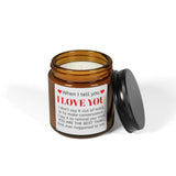 When I Tell You Scented Soy Candle (Multi-Size, Amber Jar)