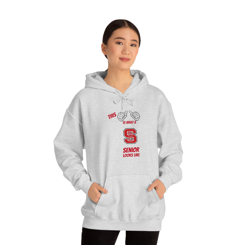 This Is What A NC State Senior Looks Like Unisex Heavy Blend™ Hooded Sweatshirt
