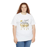 50th Birthday Queen Unisex Heavy Cotton Tee