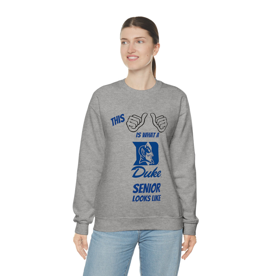 This Is What A Duke Senior Looks Like Unisex Heavy Blend™ Crewneck Sweatshirt