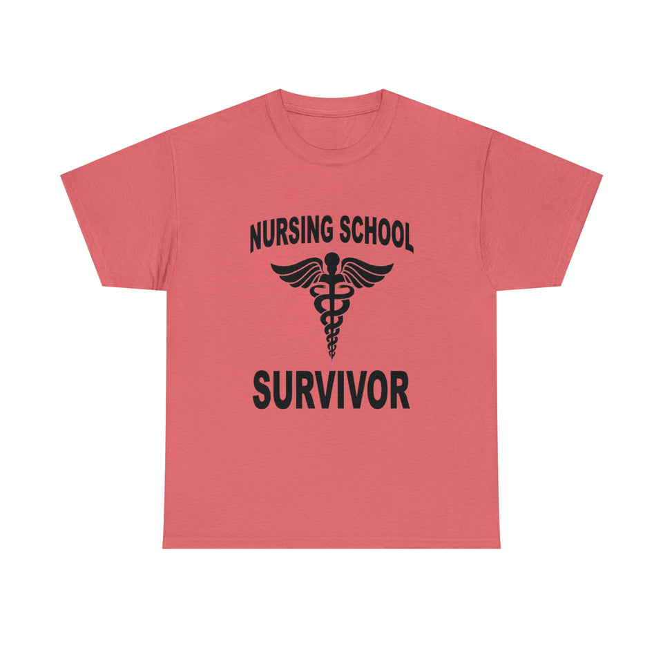 Nursing School Survivor Cotton Tee