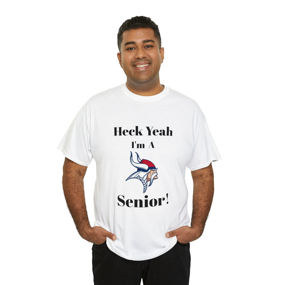 Heck Yeah I'm A North Meck High School Senior Class Of 2024 Unisex Heavy Cotton Tee