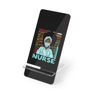 Black Nurse Mobile Display Stand