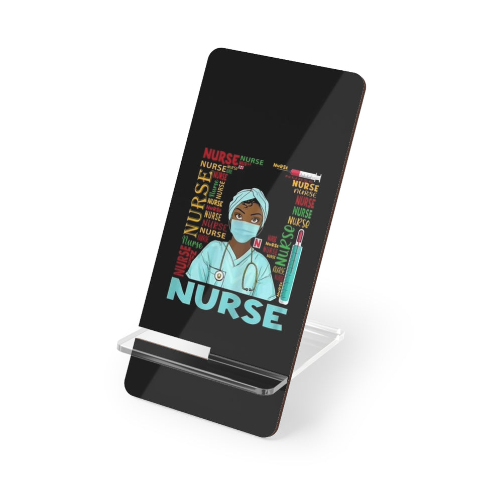 Black Nurse Mobile Display Stand