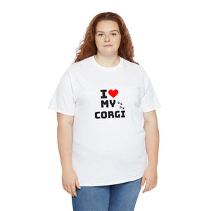 I Love My Corgi Unisex Heavy Cotton Tee