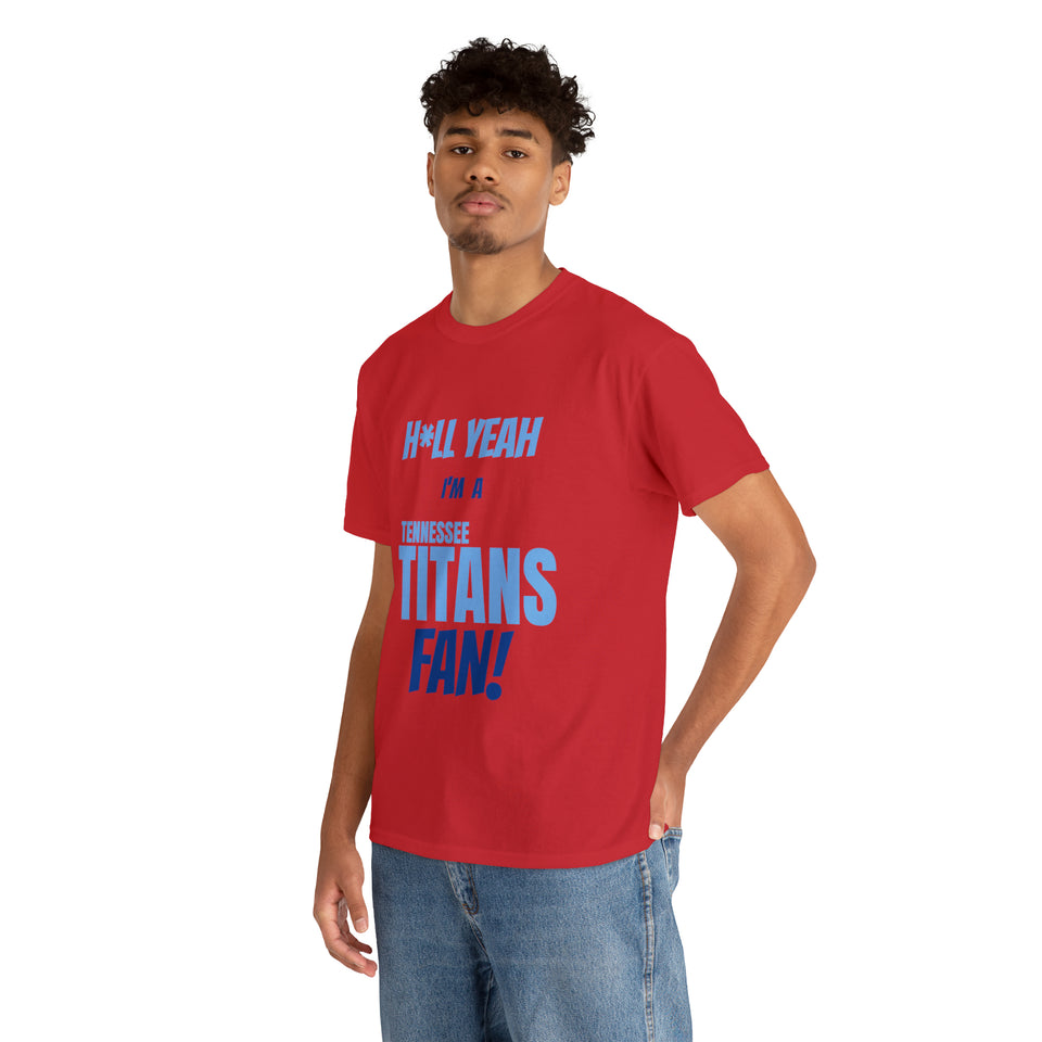 Tennessee Titans Football Unisex Heavy Cotton Tee