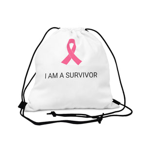 Breast Cancer Awareness Drawstring Bag