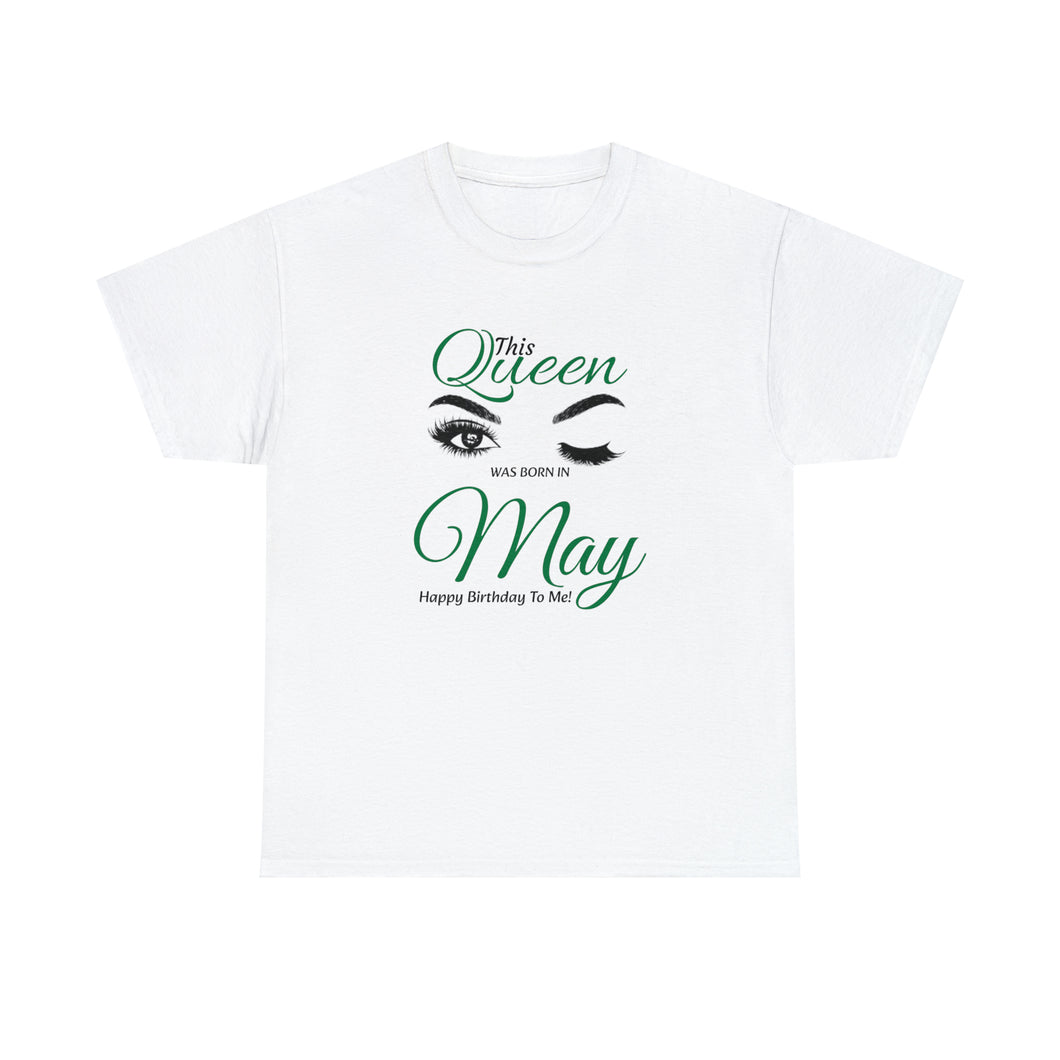 This Queen was Born In May Unisex Heavy Cotton Tee